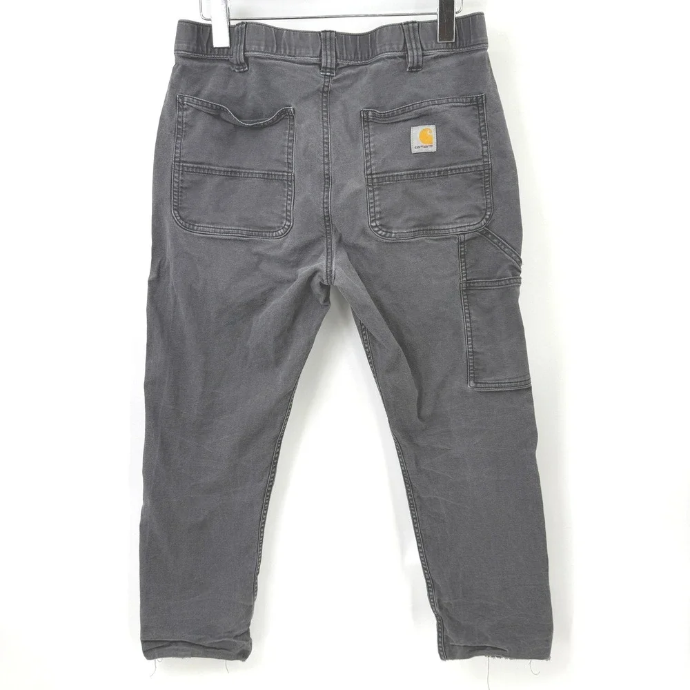 Carhartt Relaxed Tapered Rigby Pants 32‎ Short Gray Utility Work Rugged Indie